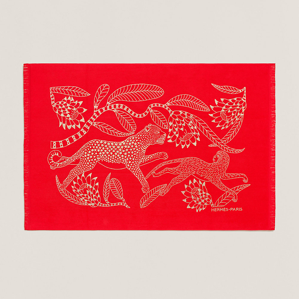 週末SALE⭐︎HERMES エルメスマットてんとう虫　草花柄　コットンフランス製 Yachting Tatoo Savana Dance beach towel | Hermès Saudi Arabia